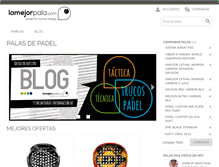 Tablet Screenshot of lamejorpaladepadel.com